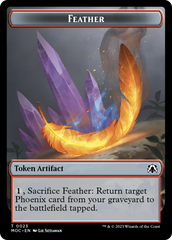 Feather // Servo Double-Sided Token [March of the Machine Commander Tokens] | Silver Goblin