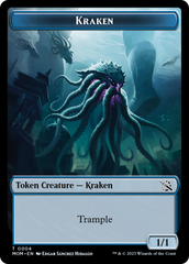 Monk // Kraken Double-Sided Token [March of the Machine Tokens] | Silver Goblin