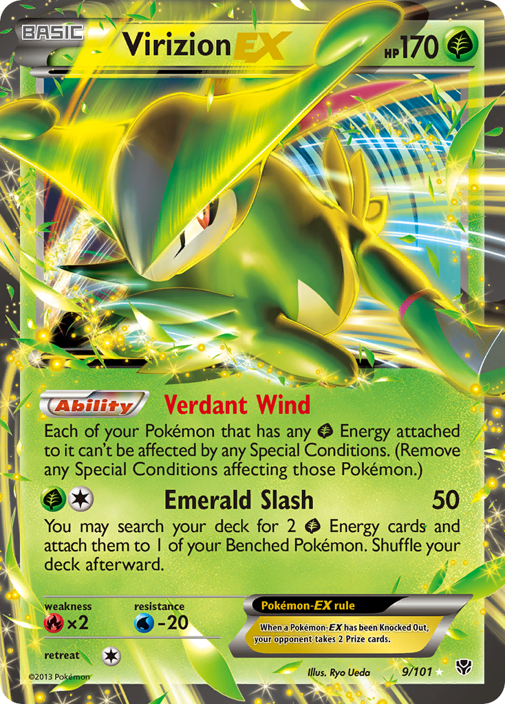 Virizion EX (9/101) [Black & White: Plasma Blast] | Silver Goblin