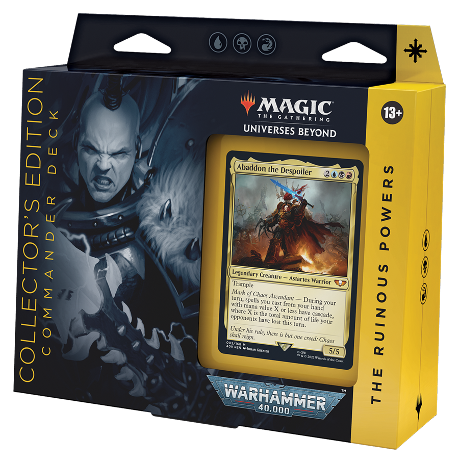 Universes Beyond: Warhammer 40K Collector's Edition Commander The Ruinous Powers | Silver Goblin