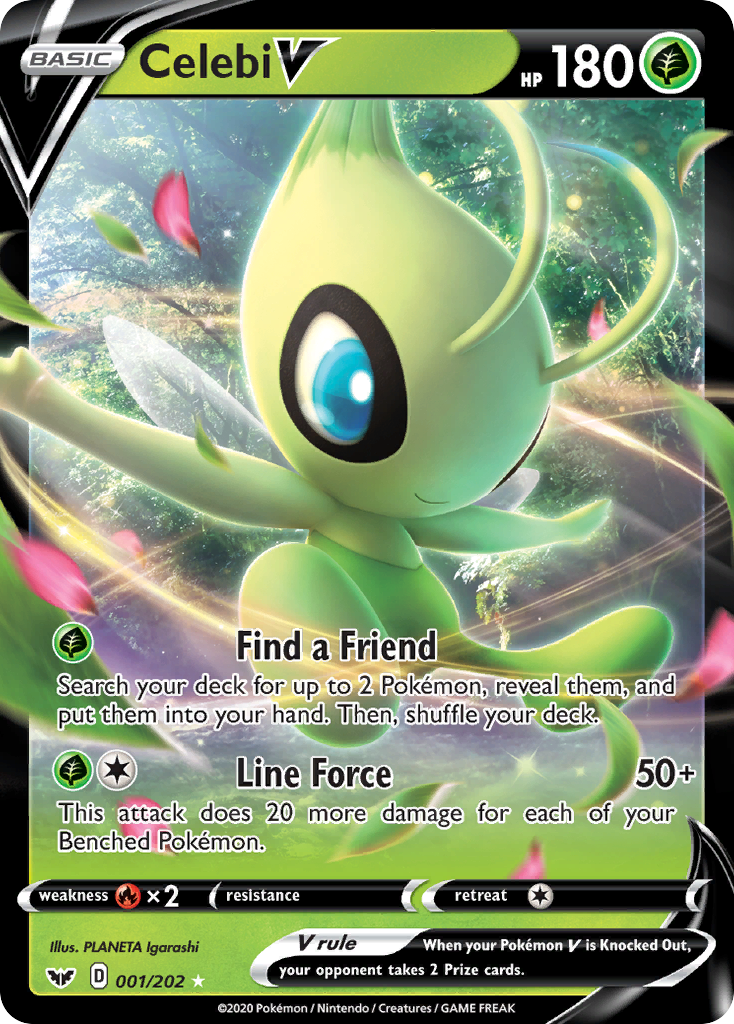 Celebi V (001/202) [Sword & Shield: Base Set] | Silver Goblin