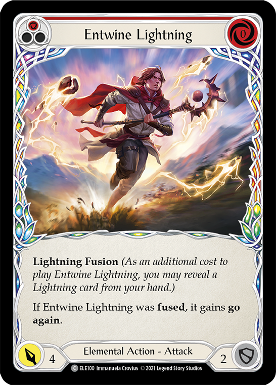 Entwine Lightning (Red) [ELE100] (Tales of Aria)  1st Edition Normal | Silver Goblin