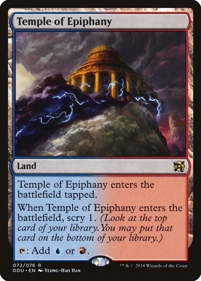 Temple of Epiphany [Duel Decks: Elves vs. Inventors] | Silver Goblin