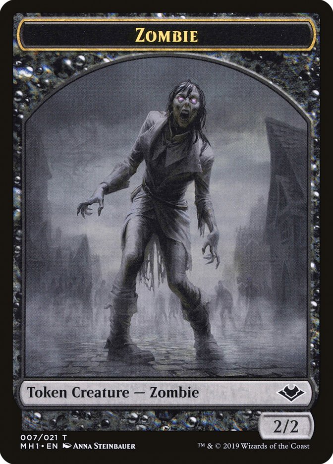 Angel (002) // Zombie (007) Double-Sided Token [Modern Horizons Tokens] | Silver Goblin