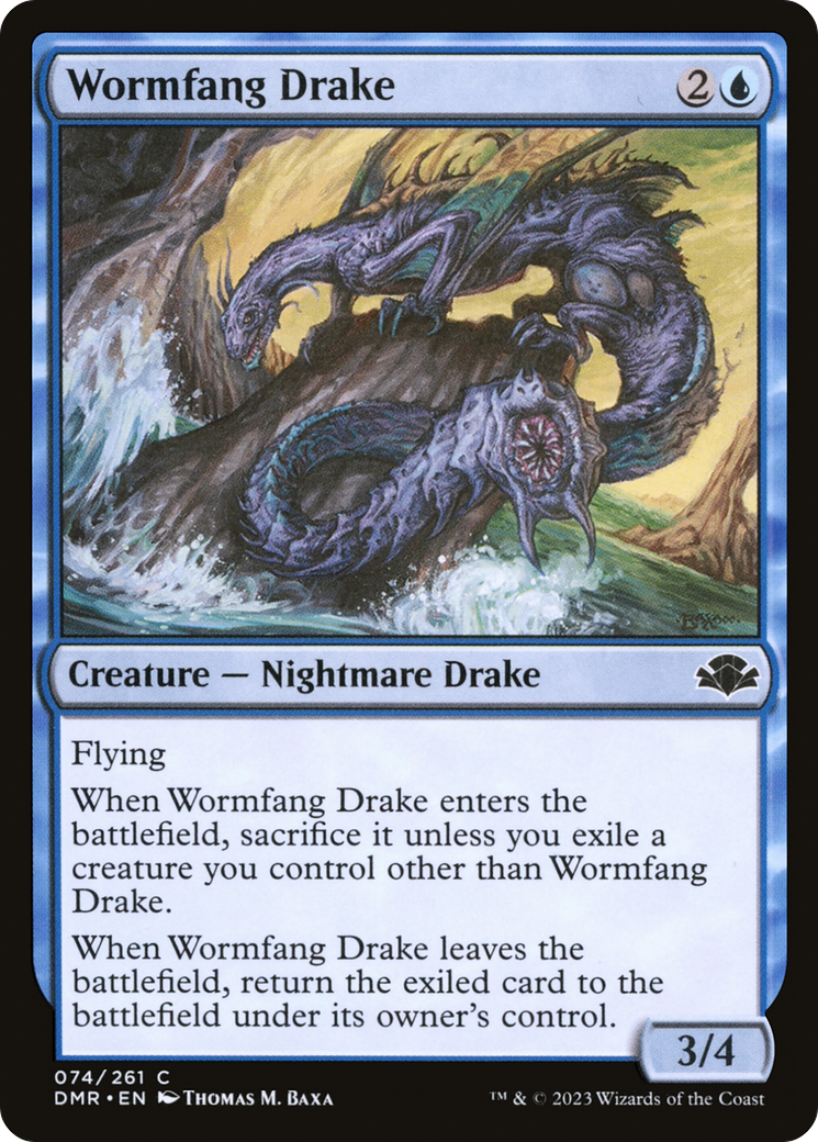 Wormfang Drake [Dominaria Remastered] | Silver Goblin