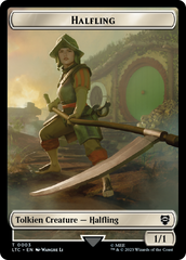 Halfling // Treasure Token [The Lord of the Rings: Tales of Middle-Earth Commander Tokens] | Silver Goblin