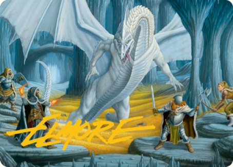 Cave of the Frost Dragon Art Card (Gold-Stamped Signature) [Dungeons & Dragons: Adventures in the Forgotten Realms Art Series] | Silver Goblin