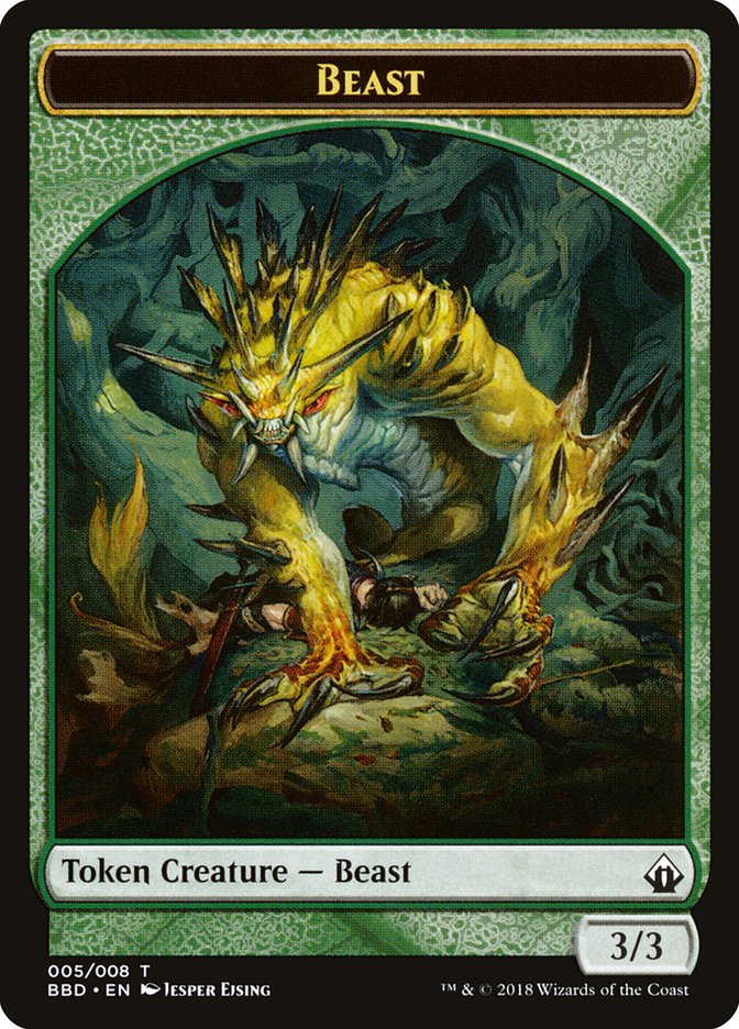 Beast Token [Battlebond Tokens] | Silver Goblin