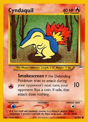 Cyndaquil (61/105) [Neo Destiny Unlimited] | Silver Goblin