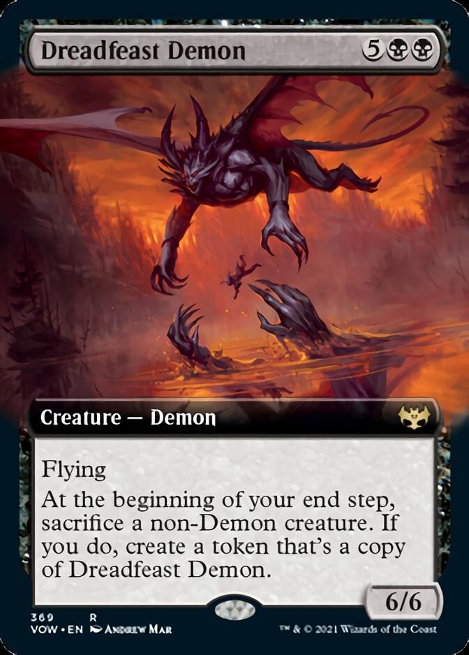 Dreadfeast Demon (Extended Art) [Innistrad: Crimson Vow] | Silver Goblin