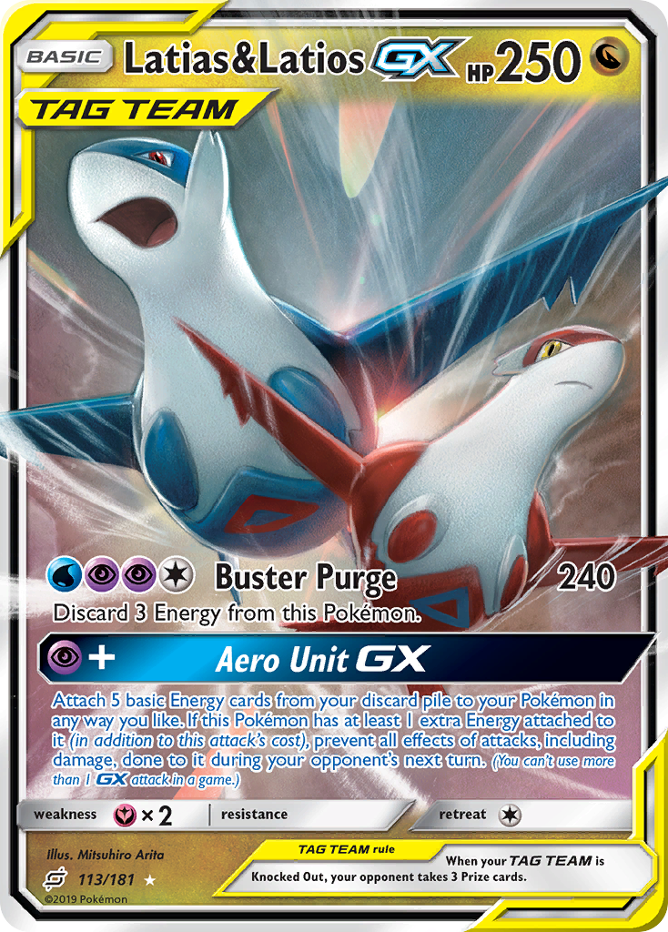 Latias & Latios GX (113/181) [Sun & Moon: Team Up] | Silver Goblin