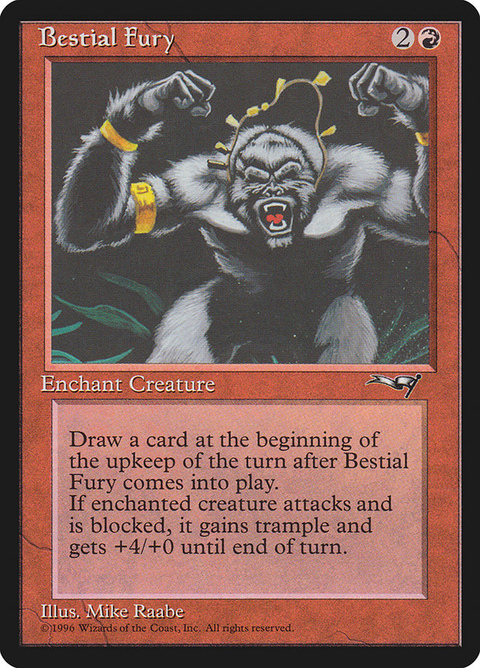 Bestial Fury (Fists Raised) [Alliances] | Silver Goblin