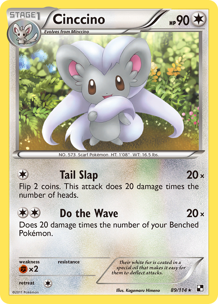 Cinccino (89/114) [Black & White: Base Set] | Silver Goblin