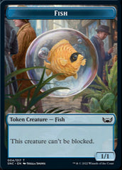 Fish // Rogue Double-Sided Token [Streets of New Capenna Tokens] | Silver Goblin