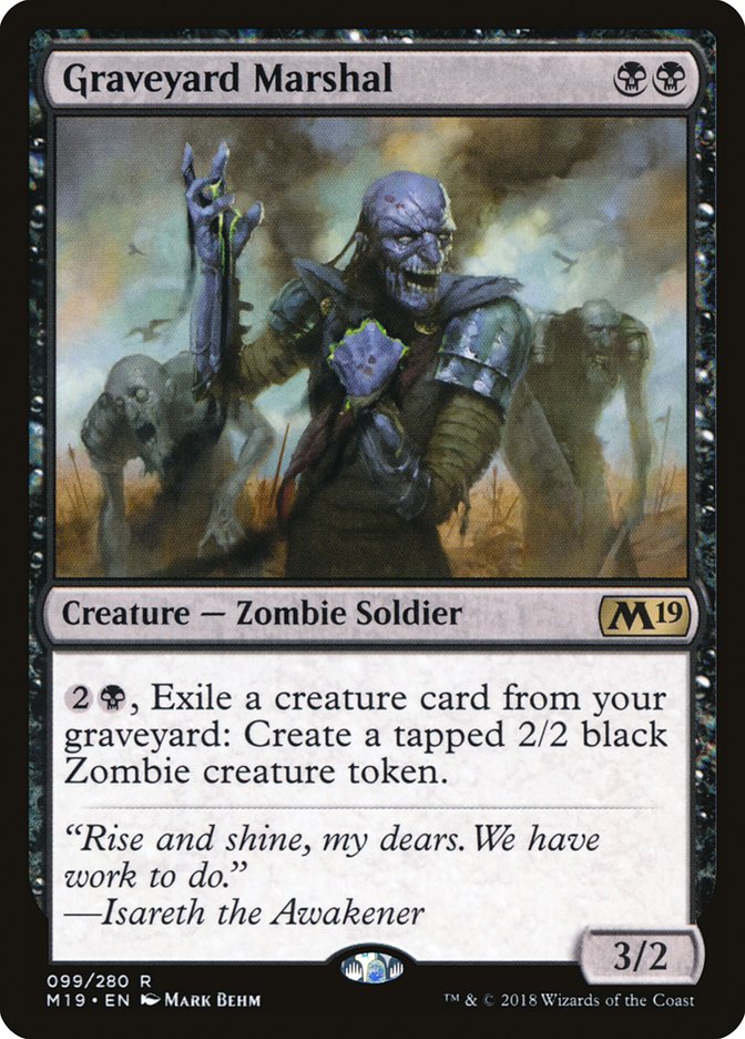 Graveyard Marshal [Core Set 2019] | Silver Goblin