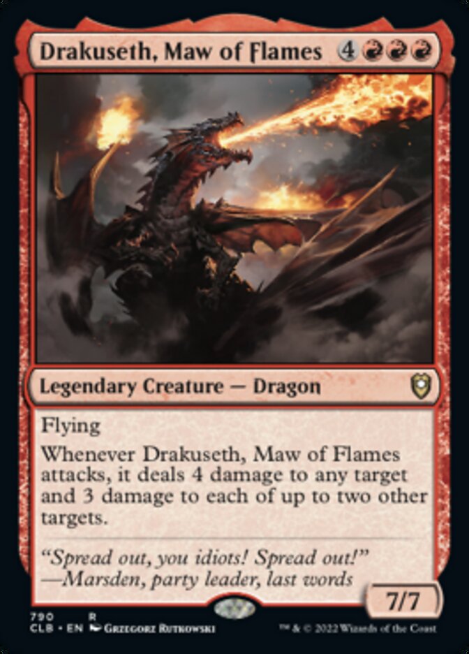 Drakuseth, Maw of Flames [Commander Legends: Battle for Baldur's Gate] | Silver Goblin