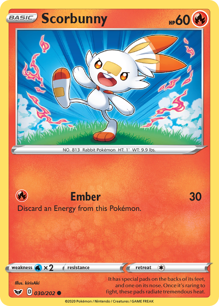 Scorbunny (030/202) [Sword & Shield: Base Set] | Silver Goblin