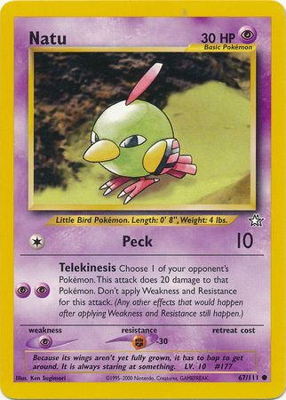 Natu (67/111) [Neo Genesis Unlimited] | Silver Goblin