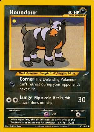 Houndour (43/105) [Neo Destiny Unlimited] | Silver Goblin