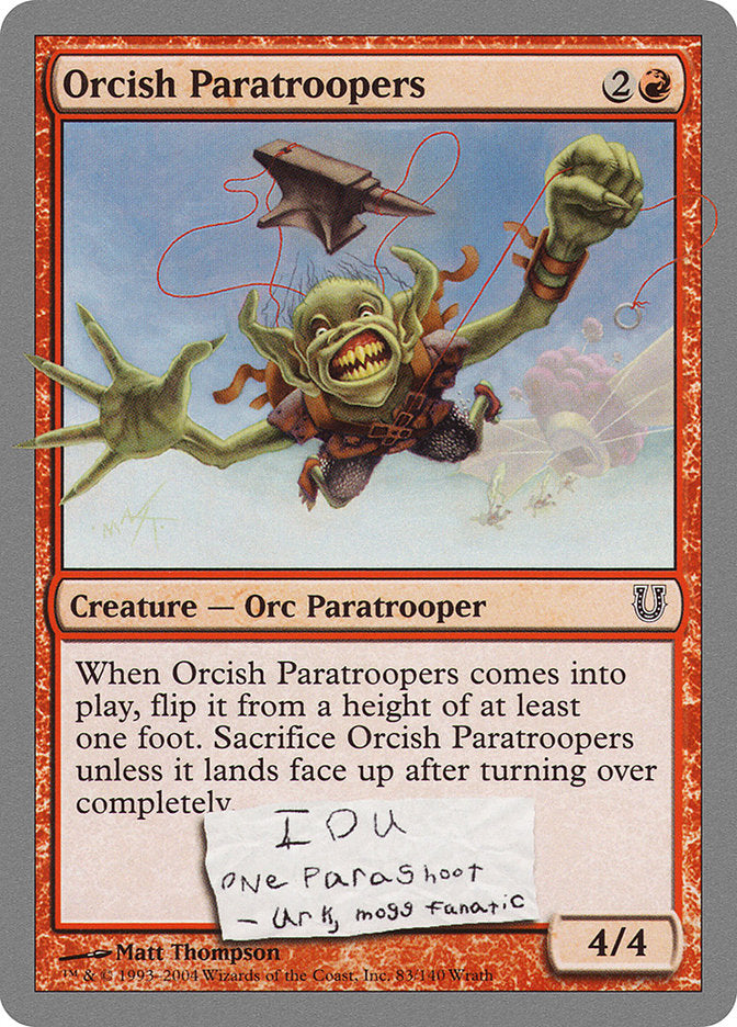 Orcish Paratroopers [Unhinged] | Silver Goblin