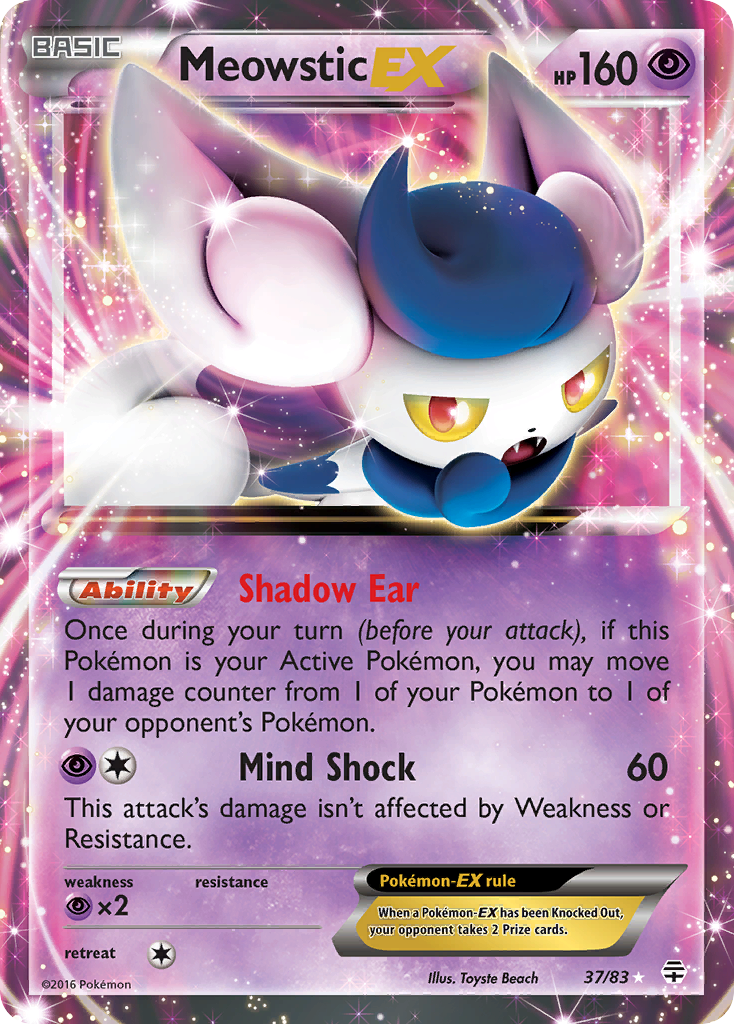 Meowstic EX (37/83) [XY: Generations] | Silver Goblin