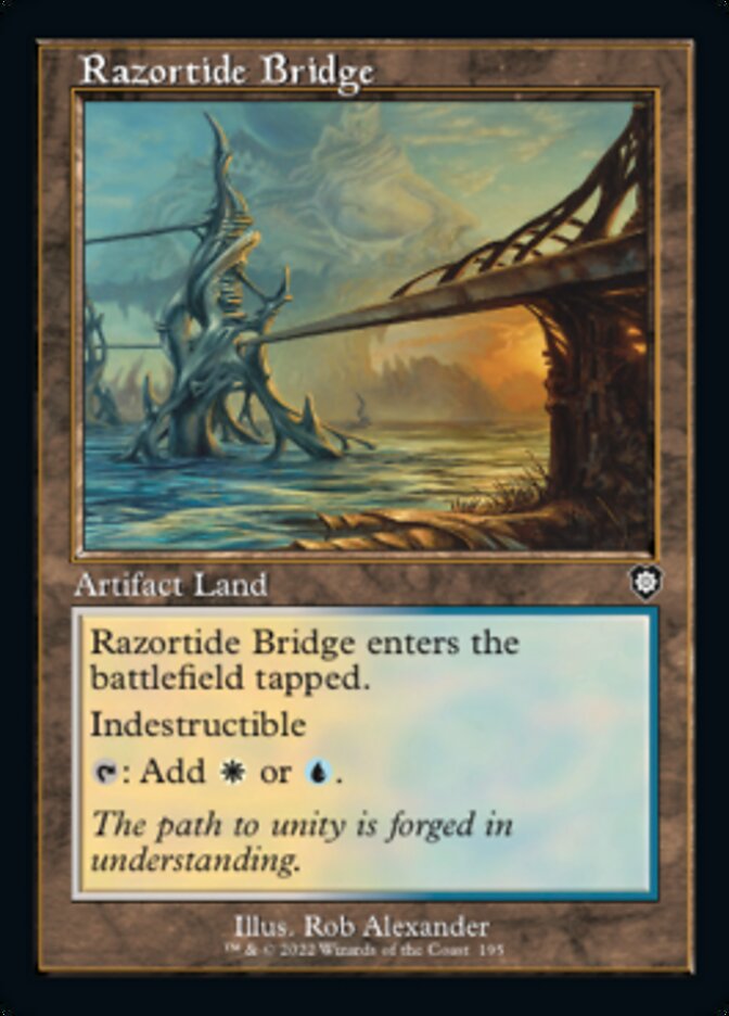 Razortide Bridge (Retro) [The Brothers' War Commander] | Silver Goblin