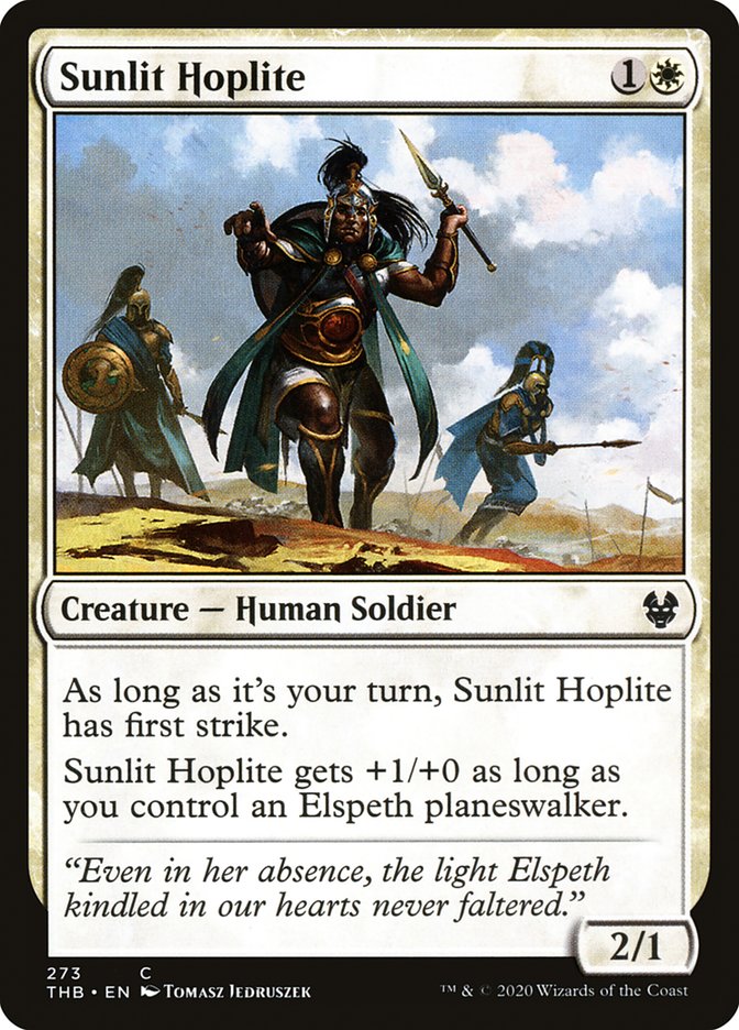 Sunlit Hoplite [Theros Beyond Death] | Silver Goblin