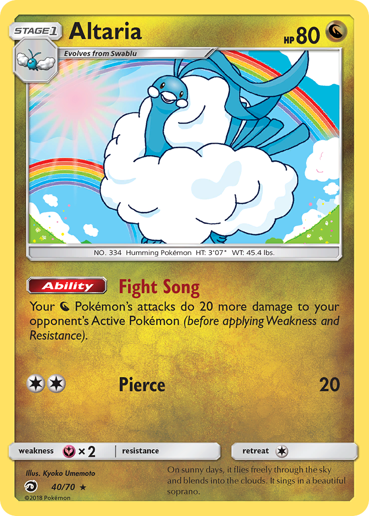 Altaria (40/70) [Sun & Moon: Dragon Majesty] | Silver Goblin