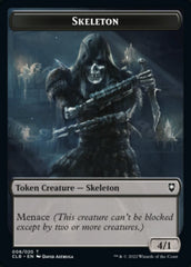 Treasure // Skeleton Double-Sided Token [Commander Legends: Battle for Baldur's Gate Tokens] | Silver Goblin