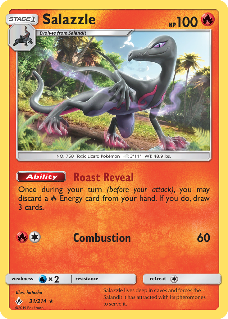 Salazzle (31/214) [Sun & Moon: Unbroken Bonds] | Silver Goblin