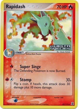 Rapidash (52/113) (Stamped) [EX: Delta Species] | Silver Goblin