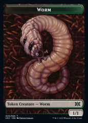Worm // Vampire Double-Sided Token [Double Masters 2022 Tokens] | Silver Goblin