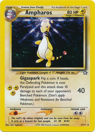 Ampharos (1/111) [Neo Genesis Unlimited] | Silver Goblin