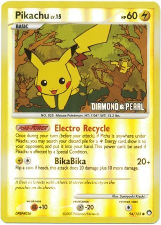 Pikachu (94/123) [Burger King Promos: 2008 Collection] | Silver Goblin