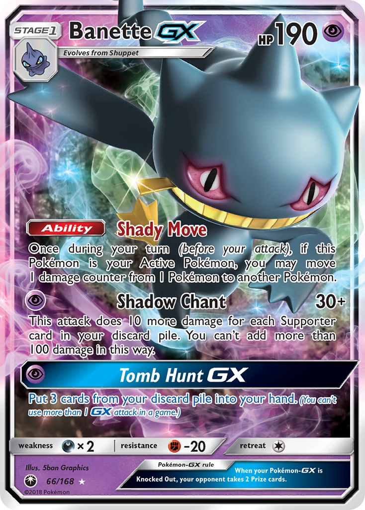 Banette GX (66/168) [Sun & Moon: Celestial Storm] | Silver Goblin