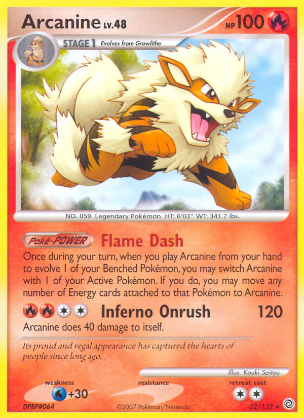 Arcanine (22/132) [Diamond & Pearl: Secret Wonders] | Silver Goblin