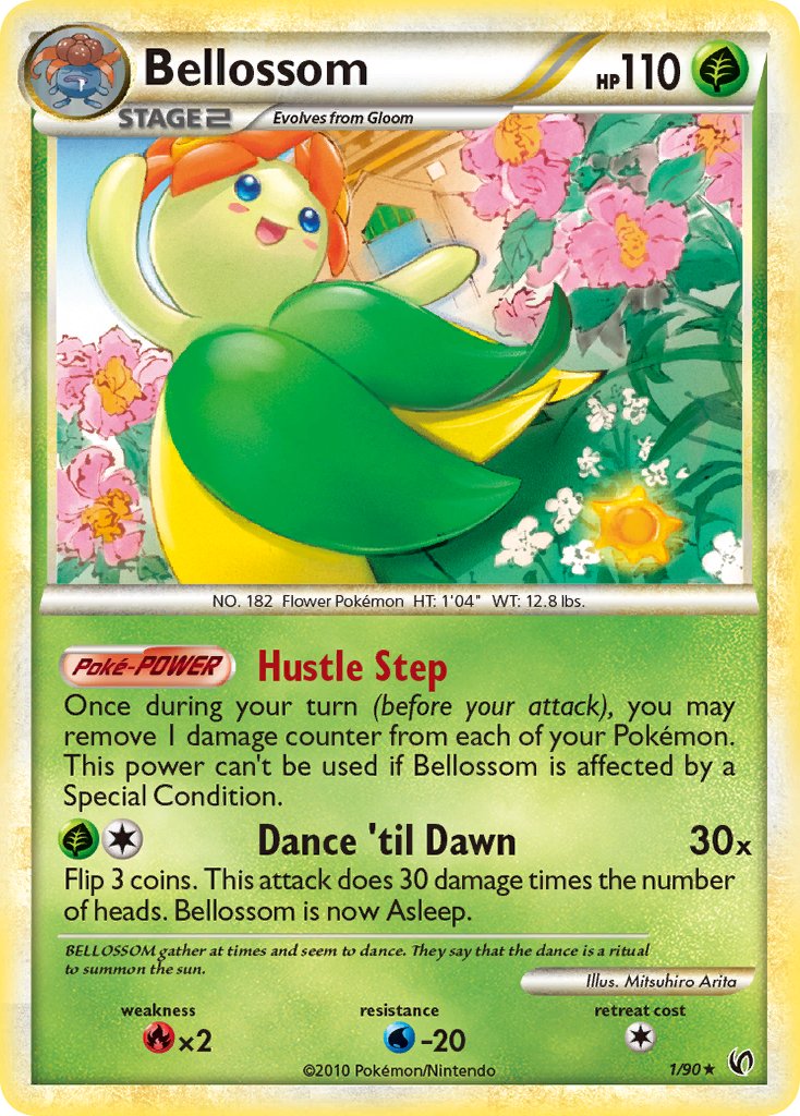 Bellossom (1/90) (Theme Deck Exclusive) [HeartGold & SoulSilver: Undaunted] | Silver Goblin