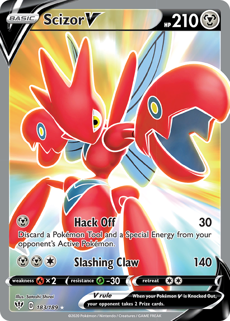 Scizor V (183/189) [Sword & Shield: Darkness Ablaze] | Silver Goblin