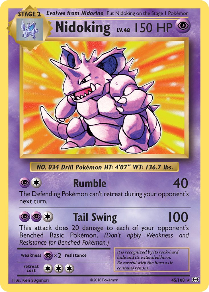 Nidoking (45/108) (Theme Deck Exclusive) [XY: Evolutions] | Silver Goblin