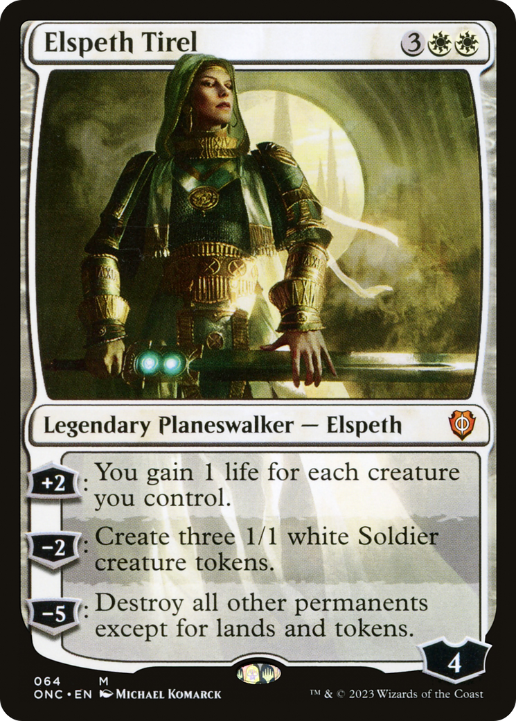 Elspeth Tirel [Phyrexia: All Will Be One Commander] | Silver Goblin