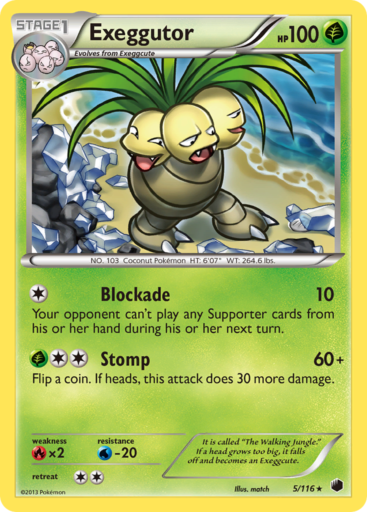 Exeggutor (5/116) [Black & White: Plasma Freeze] | Silver Goblin