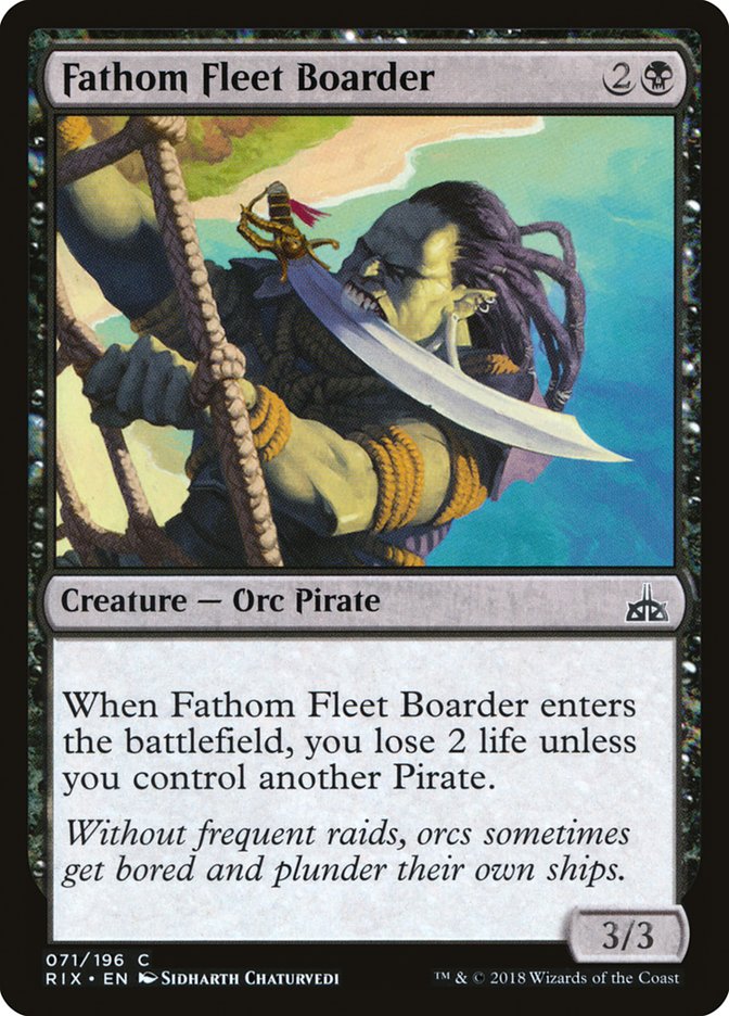 Fathom Fleet Boarder [Rivals of Ixalan] | Silver Goblin