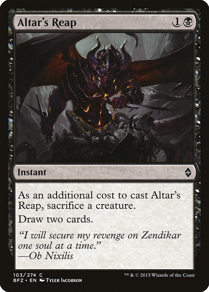 Altar's Reap [Battle for Zendikar] | Silver Goblin