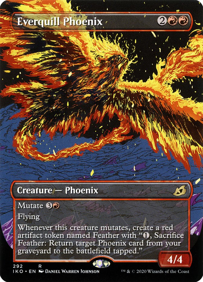 Everquill Phoenix (Showcase) [Ikoria: Lair of Behemoths] | Silver Goblin