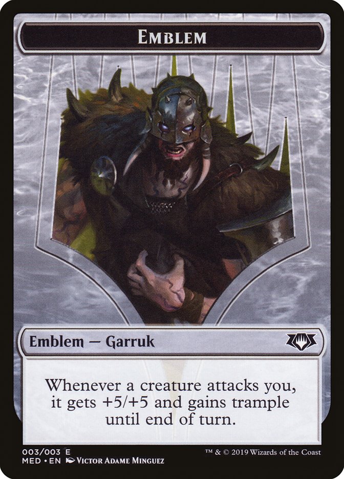 Garruk, Apex Predator Emblem [Mythic Edition Tokens] | Silver Goblin