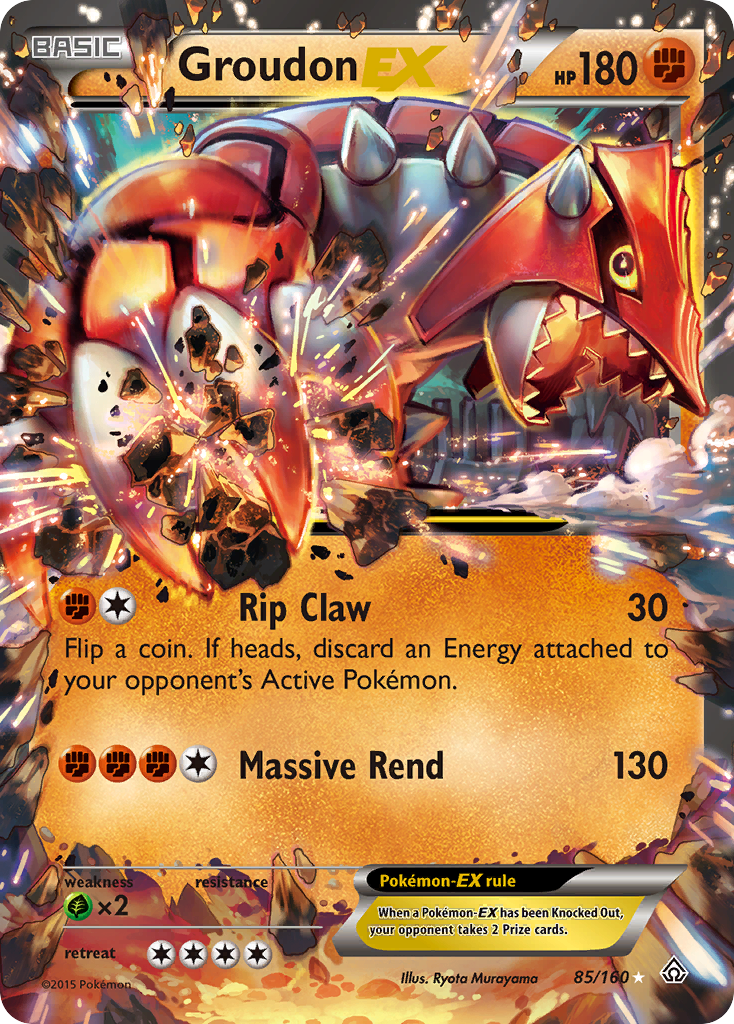 Groudon EX (85/160) [XY: Primal Clash] | Silver Goblin