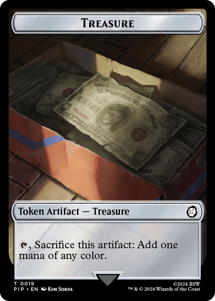Treasure (0019) // Robot Double-Sided Token [Fallout Tokens] | Silver Goblin