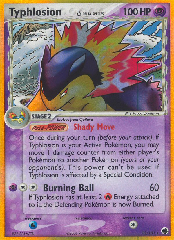 Typhlosion (12/101) (Delta Species) [EX: Dragon Frontiers] | Silver Goblin