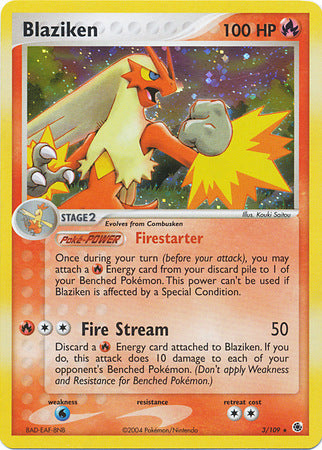 Blaziken (3/109) (Cosmos Holo) [EX: Battle Stadium] | Silver Goblin