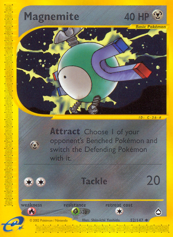 Magnemite (52/147) [Aquapolis] | Silver Goblin